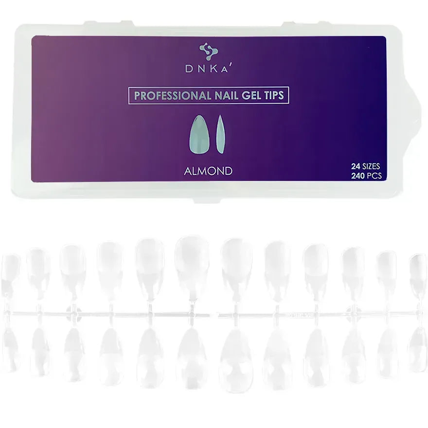 PROFESSIONAL NAIL GEL TIPS DNKà ALMOND 240pz