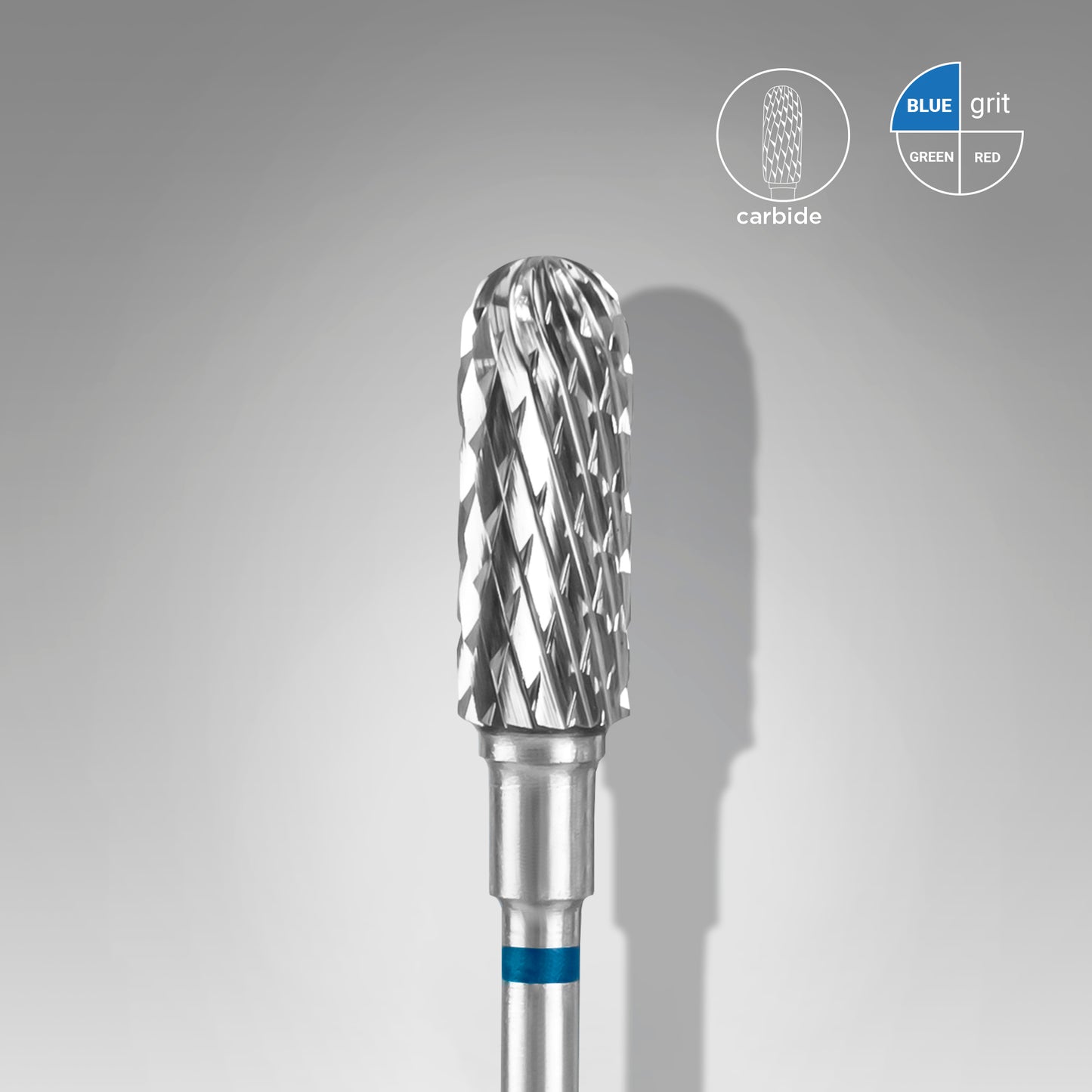 Punta Carbide Cilindro Arrotondato Blu diametro 5mm-lunghezza 13mm 2