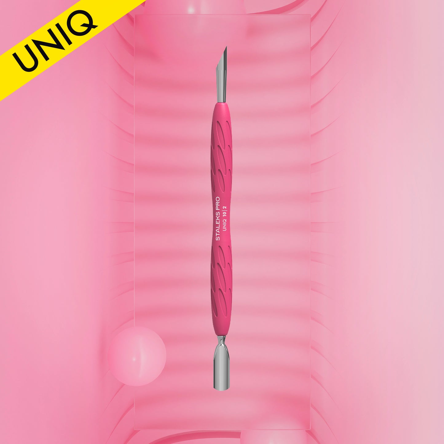 SPINGICUTICOLE CON BASTONCINO D'ARANCIO MANICO IN SILICONE "GUMMY" UNIQ 10 TYPE2