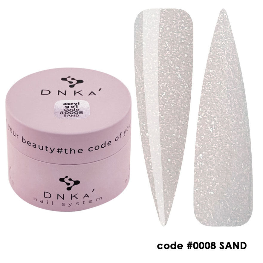 DNKa’ Acryl Gel #0008 Sand – 30 ml colore sabbia con luccichio