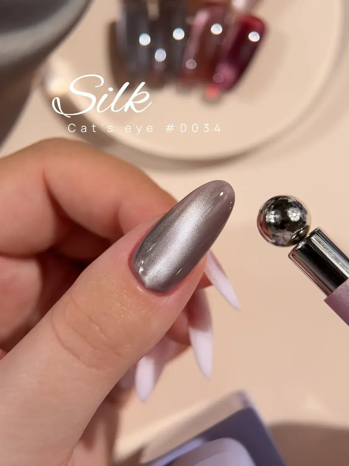 COLOR GEL POLISH CAT'S EYE DNKà 0034 SILK 12ml