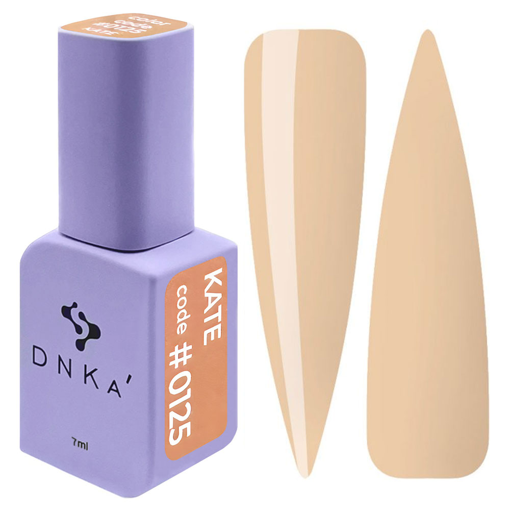 Boccetta di Gel Polish DNKà 0125 Kate da 7 ml, nude beige caldo