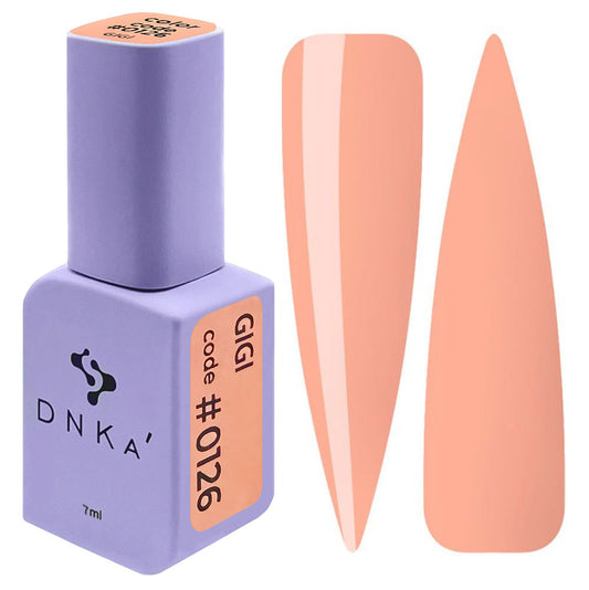 Boccetta di Gel Polish DNKà 0126 Gigi da 7 ml, nude pesca pastello