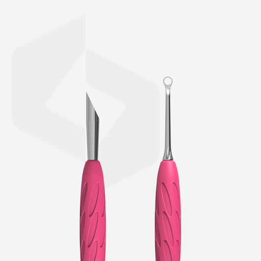 Spingi cuticole Gummy con manico in silicone UNIQ 11 TYPE 2 (spingi smussato e ad anello)