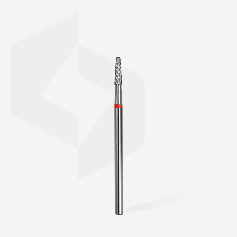 Punta Carbide Cono Rosso diametro 2,3mm-lundgezza8mm
