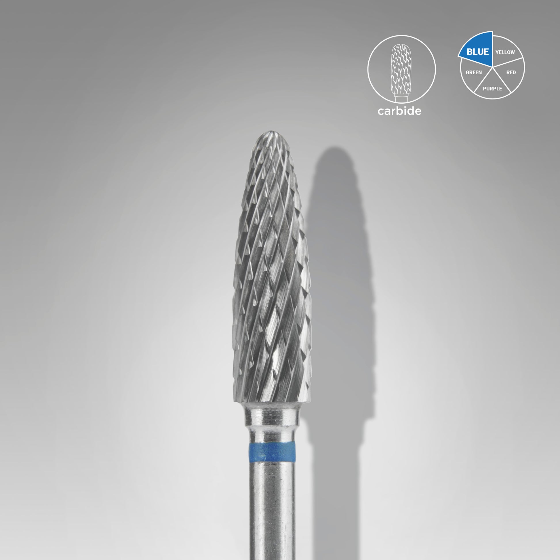 Punta Carbide Conica BLU diametro 4mm-lunghezza 14mm 2