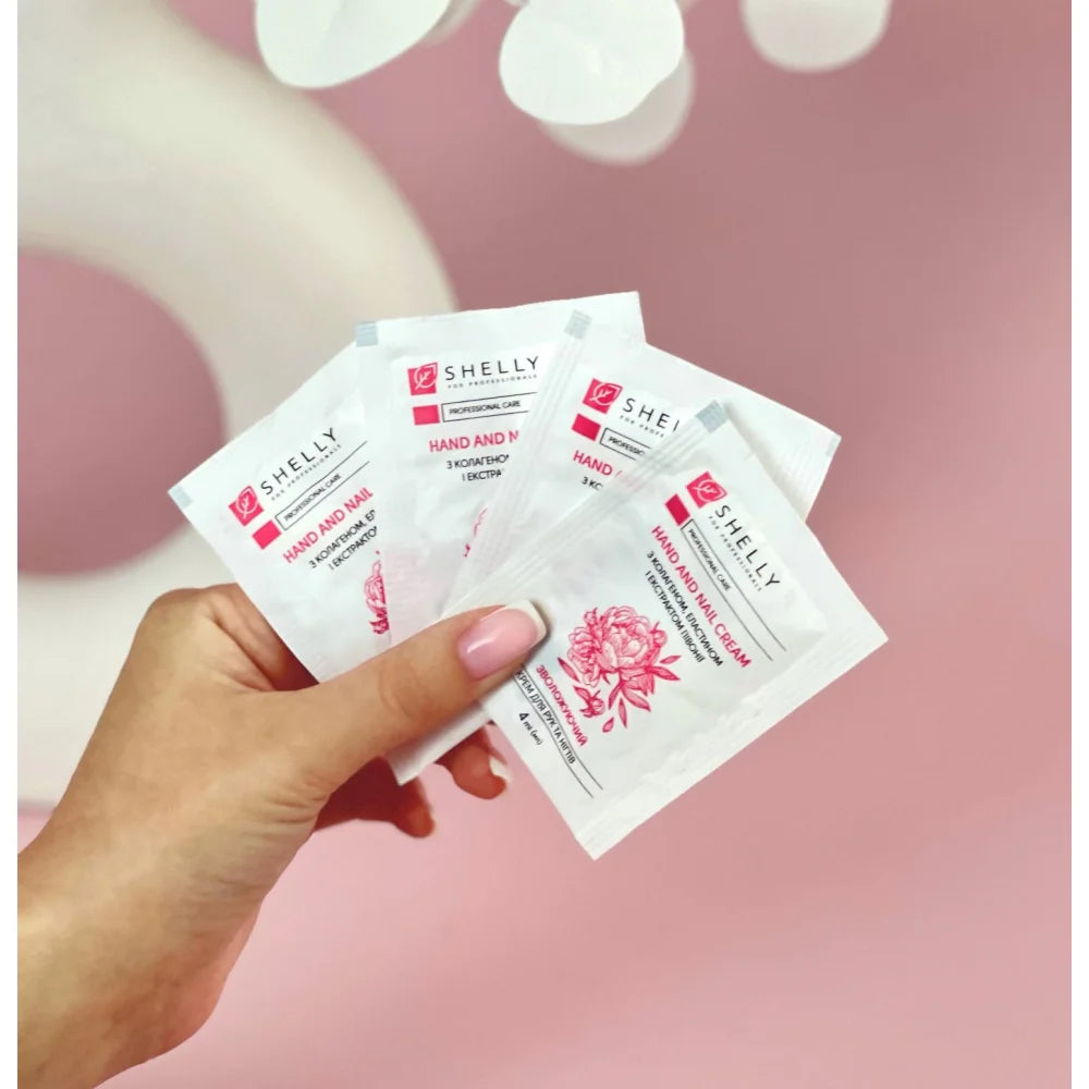 Shelly Crema mani e unghie con collagene, elastina ed estratto di peonia 4 ml x 100 pz. 3