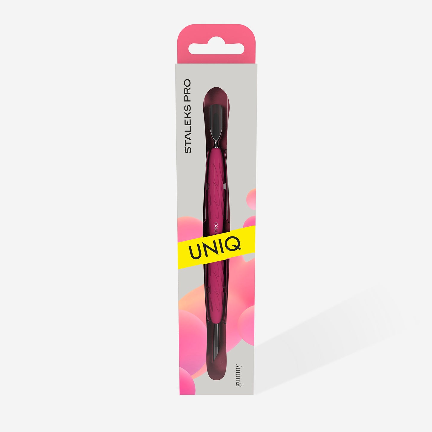 SPINGICUTICOLE CON BASTONCINO D'ARANCIO MANICO IN SILICONE "GUMMY"
