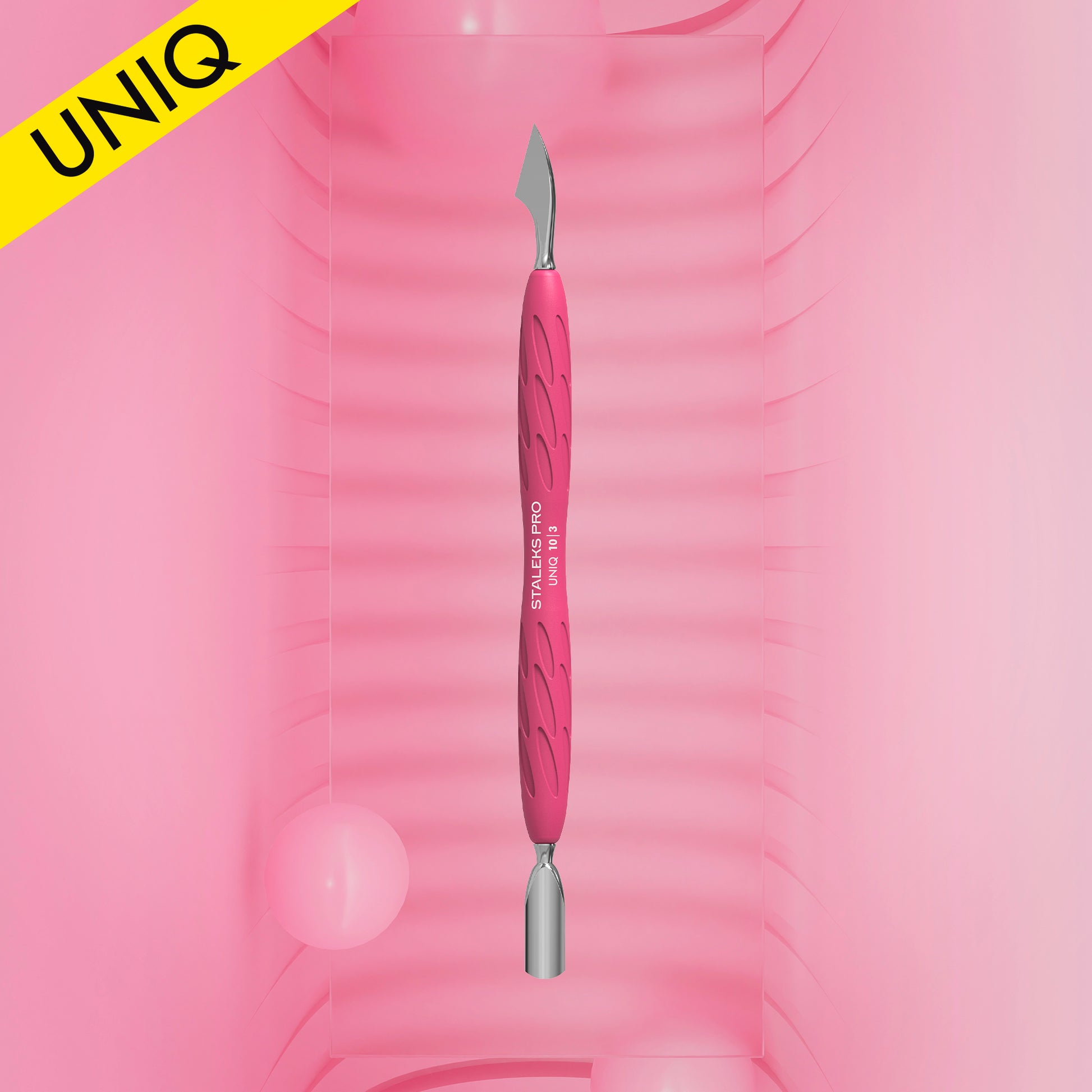 SPINGICUTICOLE CON MANICO IN SILICONE "GUMMY" UNIQ 10 TYE4.2