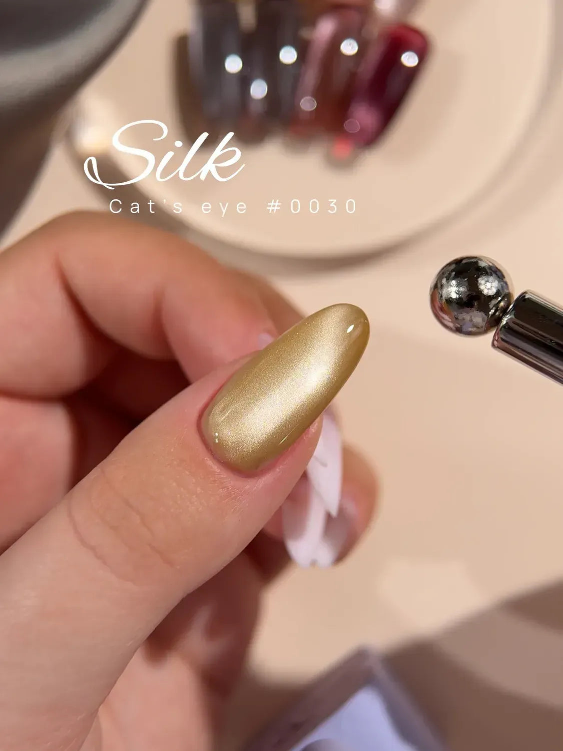 COLOR GEL POLISH CAT'S EYE DNKà 0030 SILK 12ml