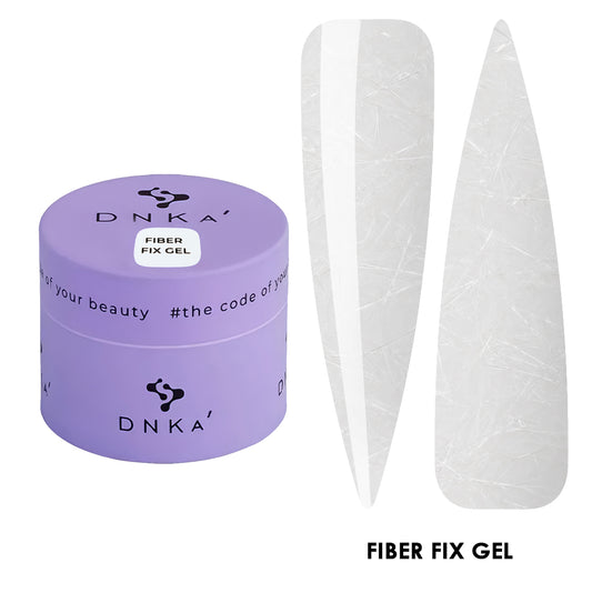 DNKà Fiber FIX Gel 5 ml applicato per riparare una crepa sull'unghia