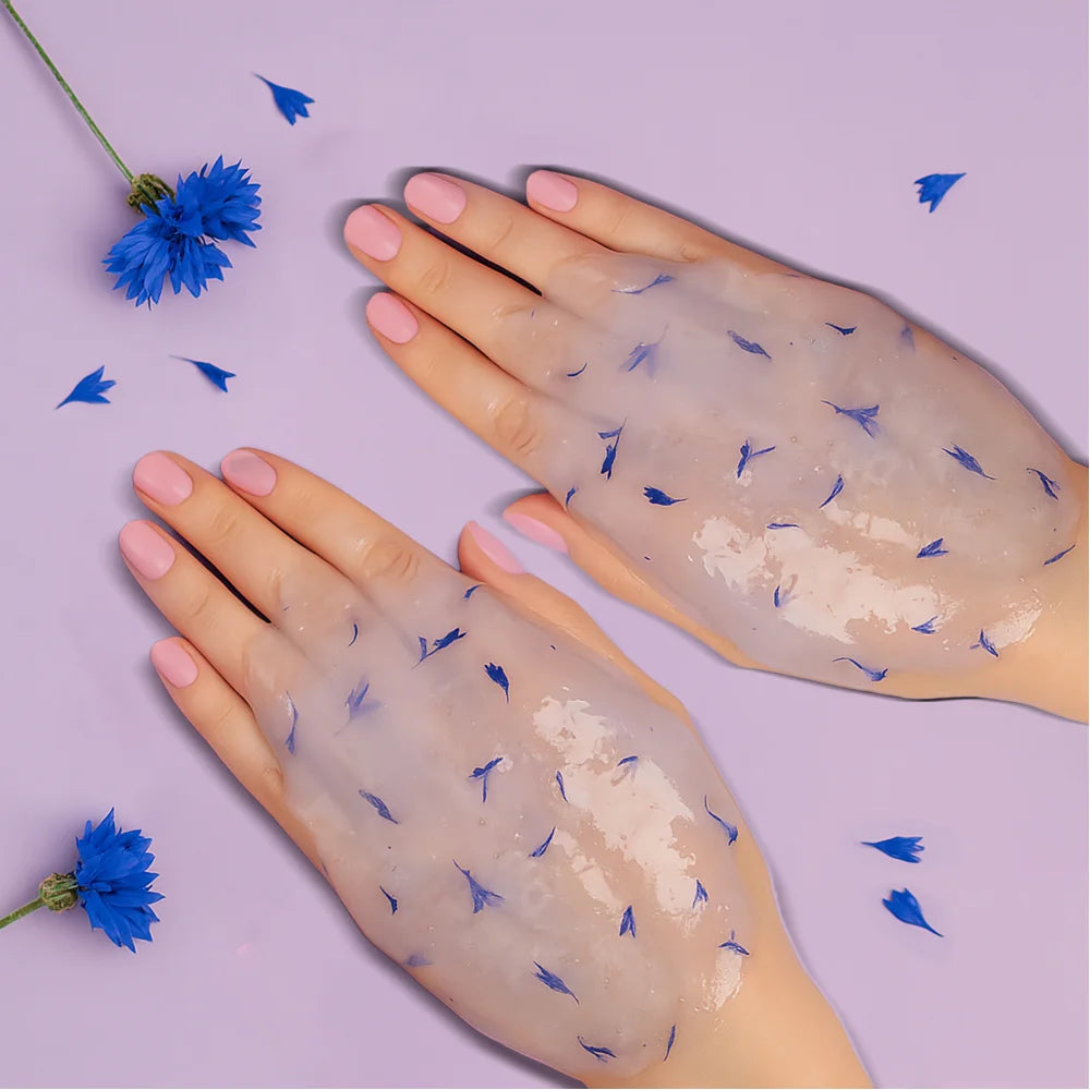 Maschera Mani Idrogel con petali di Fiordaliso Shelly 200gr