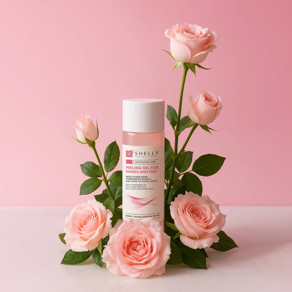 Shelly Peeling per Mani e Piedi con Idrolato di Rosa, Estratto di Melograno e Acidi AHA 200 ml
