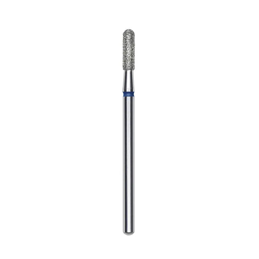 Punta Diamantata Cilindro Tondo Blu, diametro 2.3 mm - lunghezza punta 8 mm